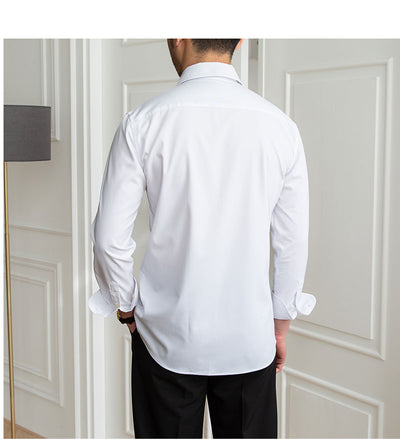 Camisa Casual Slim Fit a Cuadros Oscuros sin Planchado - Image 5