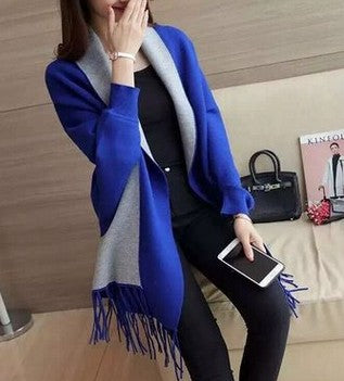 Cárdigan Capa con Flecos para Mujer - Suéter Abrigo Elegante - Image 9