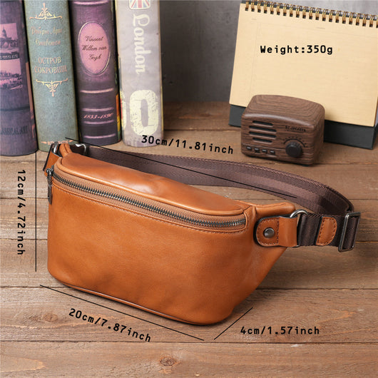 Bolsa Cruzada Deportiva de Cuero Genuino con Gran Capacidad - Image 9