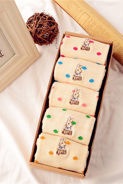 Calcetines de Algodón Puro para Mujer con Diseño Infantil - Image 8