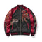 Chaqueta Beisbolera Hombre con Bordado de Dragón - Estilo Casual Reforzado