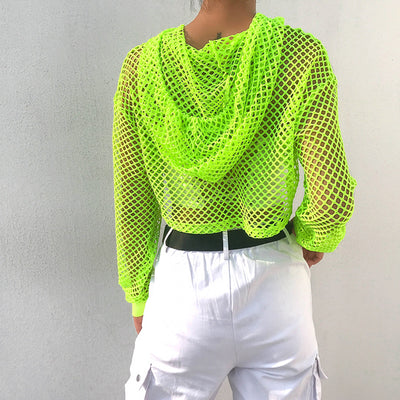 Blusa Transpirable con Encaje Calado y Protección Solar para Mujer - Image 18