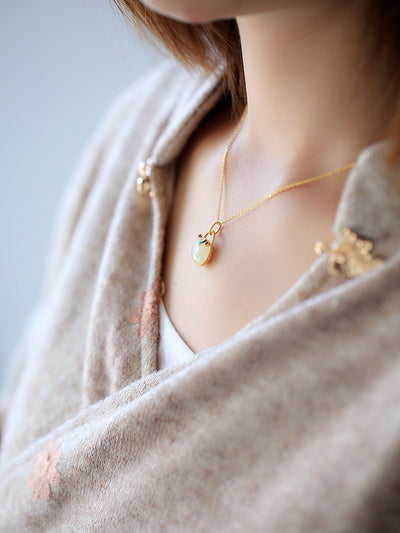 Colgante de Plata Esterlina con Jade Hetian para Mujer - Little Silversmith - Image 10