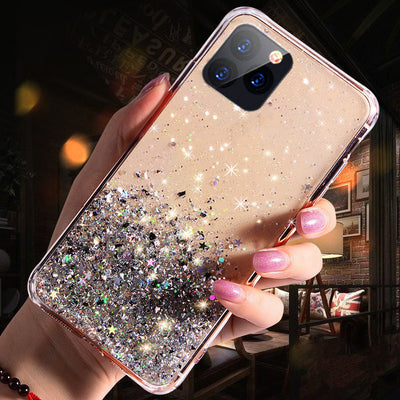 Funda Transparente de Epoxi con Estrellas y Brillo Degradado para Teléfono - Image 2