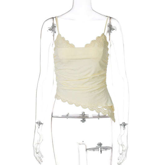 Blusa Escotada con Encaje y Tirantes Finos - Image 10