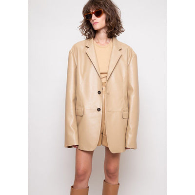 Cardigan Suelto de Cuero Proteína para Mujer - Chaqueta Casual de Manga Larga - Image 7