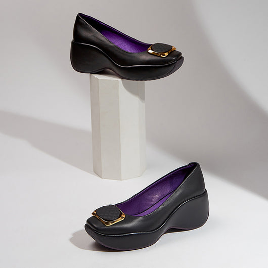 Zapatos Plataforma para Mujer con Hebilla Cuadrada - Estilo Casual Versátil - Image 3