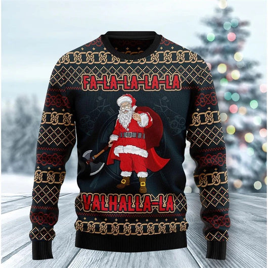 Sudadera Navideña con Capucha y Gráfico 3D de Papá Noel - Image 6