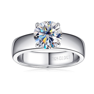 Anillo de Boda Moissanita Diseño Europeo y Americano - Image 5