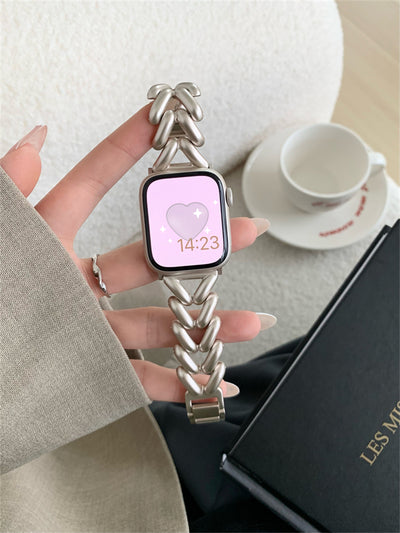 Correa Metálica de Cadena Denim para Apple Watch 1 a 8 - Image 7
