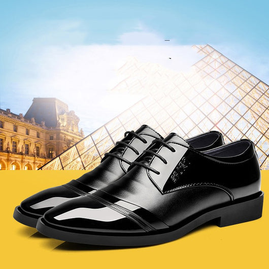 Zapatos de Cuero Puntiagudos Casual Coreanos para Hombre