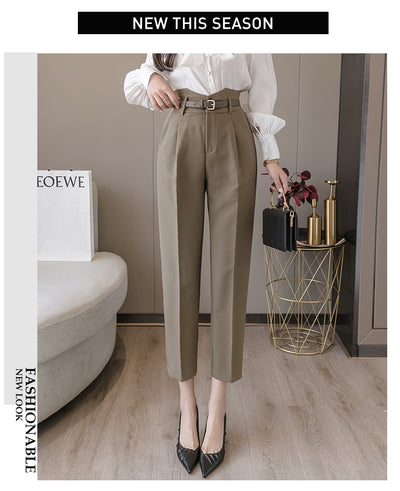 Pantalones Harem Cintura Alta para Mujer - Pantalones Frescos de Verano - Image 6