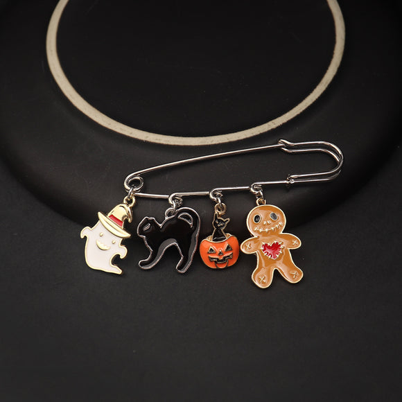 Broche Combinado Halloween Fantasma Cartoon