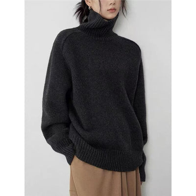 Suéter de Cuello Alto en Lana para Mujer - Image 18