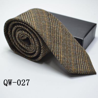 Corbata Angosta de Lana Elegante para Hombre - Image 28