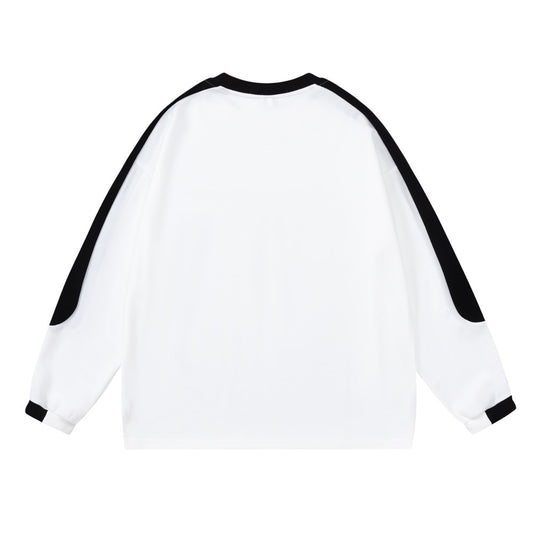 Remera Manga Larga con Parches de Contraste para Hombre - Image 2