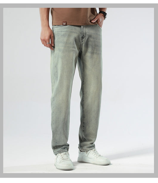 Pantalones Vaqueros Stretch Nostálgicos Slim Fit para Hombre - Image 12