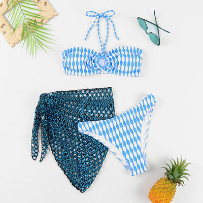 Bikini Dos Piezas Tubo con Pieza de Tres Partes - Image 6