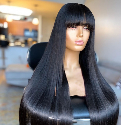 Peluca de Cabello Natural con Mecanismo de Alisado - Image 11