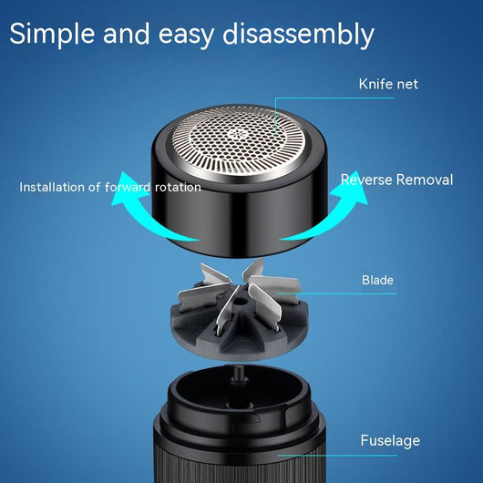 Afeitadora Eléctrica Mini Portátil Recargable para Hombres - Image 7