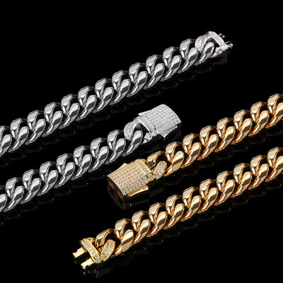 Pulsera Cubana de Acero Titanio con Cierre Miami Resistente - Image 11