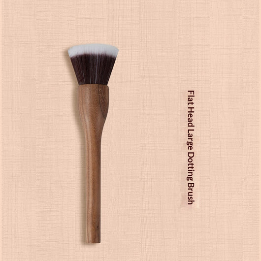 Set de Brochas de Maquillaje Vintage Nogal Negro - Cerdas Suaves - Image 11