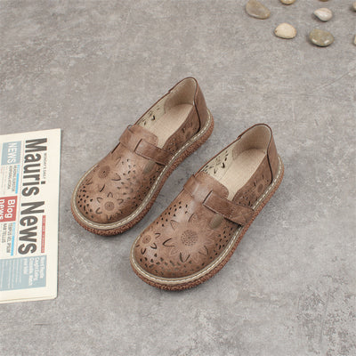 Zapatos de Tacón Bajo con Diseño Calado - Comodidad y Estilo - Image 3