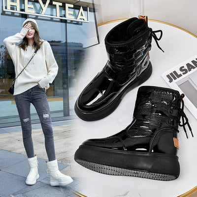 Botas Tobilleras para Mujer con Suela Gruesa y Forro de Terciopelo - Image 10