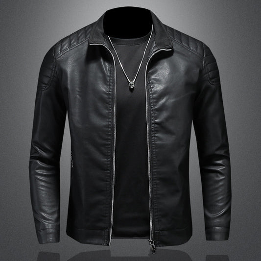 Chaqueta de Cuero para Motociclista - Corte Delgado - Image 2