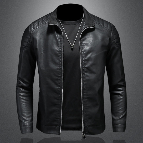 Chaqueta de Cuero para Motociclista - Corte Delgado