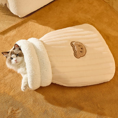 Saco Cálido para Gatos - Cama Cueva Acogedora de Felpa para Invierno - Image 15