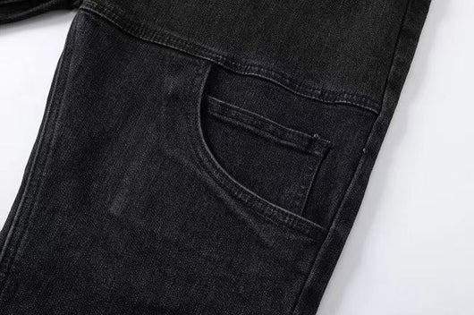 Pantalones Vaqueros Hip Hop Desgastados con Zipper - Image 13