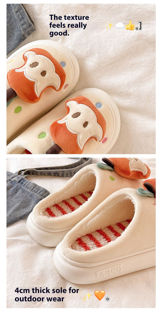 Pantuflas Térmicas de Algodón con Suela Antideslizante para Mujer - Image 9