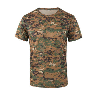 Playera Holgada de Malla con Cuello Redondo y Estampado de Manga Corta - Image 8