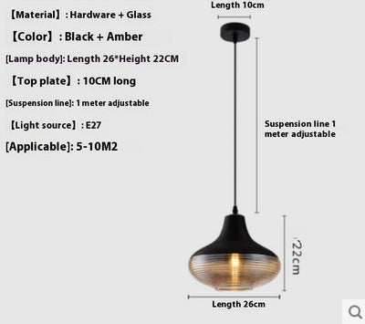Lámpara Colgante de Cristal Moderna para Cafeterías y Restaurantes - Image 8