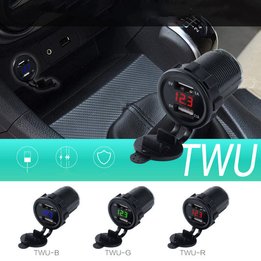 Cargador Rápido Impermeable para Moto y Auto