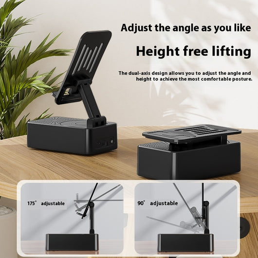 Soporte Giratorio para Celular con Carga Inalámbrica y Bluetooth - Image 3