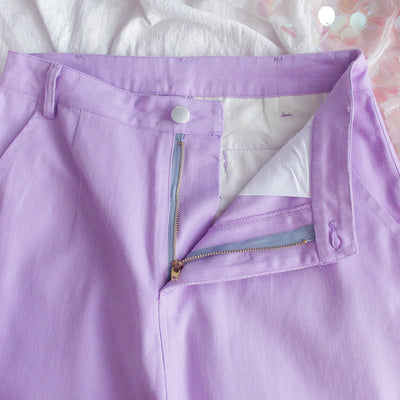Pantalones Anchos Morado para Niña - Estilo Moderno y Cómodo - Image 9