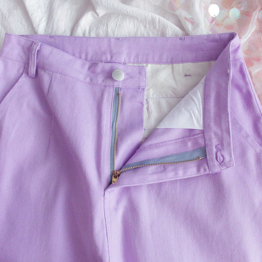 Pantalones Anchos Morado para Niña - Estilo Moderno y Cómodo - Image 9