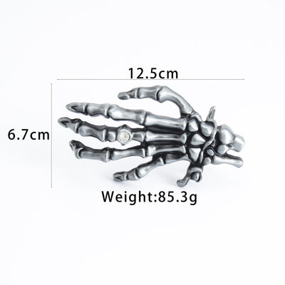 Cinturón de Cuero para Hombre Calavera Cabeza Grande Motociclista - Image 9