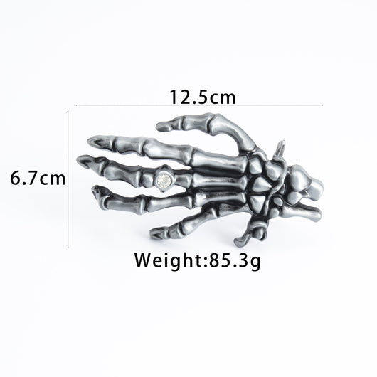Cinturón de Cuero para Hombre Calavera Cabeza Grande Motociclista - Image 9