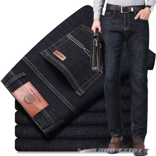 Jeans Rectos Holgados para Hombre - Comodidad y Durabilidad - Image 9
