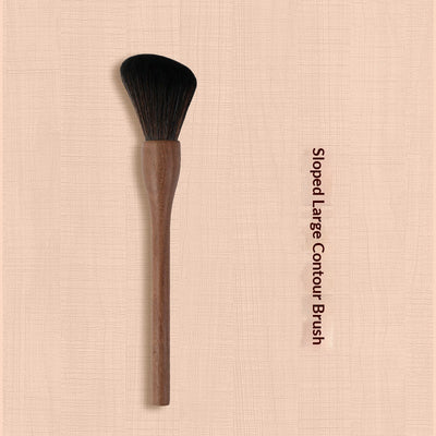 Set de Brochas de Maquillaje Vintage Nogal Negro - Cerdas Suaves - Image 10