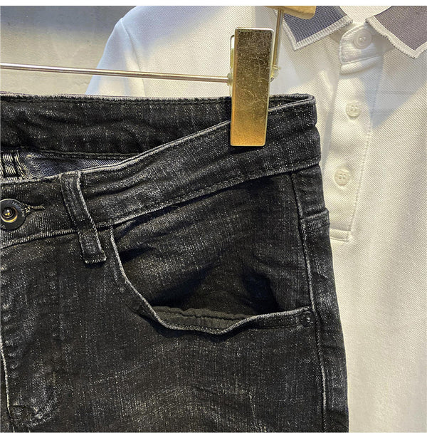 Pantalones Slim Fit Coreanos Retro - Estilo Casual Trendy