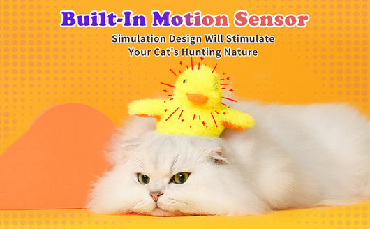 Juguete Interactivo para Gatos con Alas Batientes, Pato Recargable con Sonido - Image 9