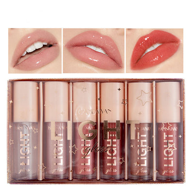 Set de 6 Brillos Labiales Espejo Water Gloss con Efecto Cristal - Image 3
