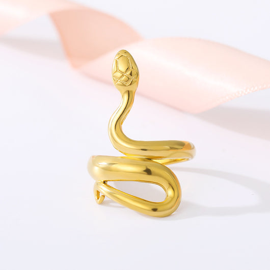 Anillo de Acero Inoxidable Serpentina - Image 7