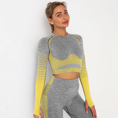 Conjunto de Yoga sin Costuras Europeo y Americano - Image 16