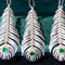 Collar Colgante Pluma Plateado Lujo 925 - Diseño Minimalista Elegante