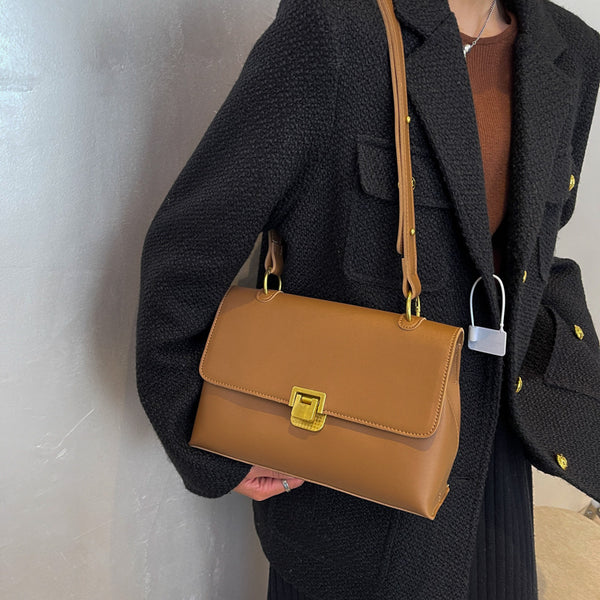 Bolso Bandolera Minimalista de Invierno - Diseño Asimétrico Moderno